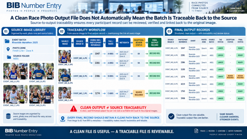 Race Photo Data Traceability
